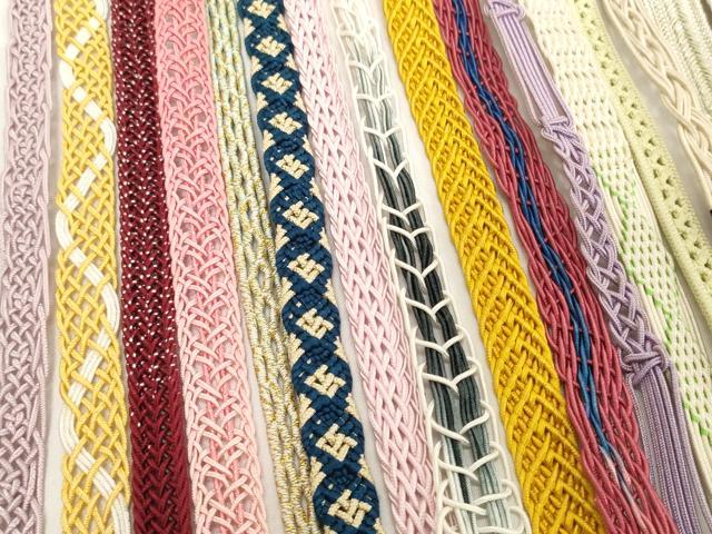 平和屋着物＊夏物　和装小物　帯締め20本セット　レース織　金糸　逸品　DABH2466zzz