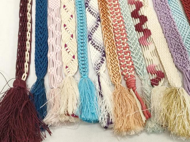 平和屋着物＊夏物　和装小物　帯締め20本セット　レース織　金糸　逸品　DABH2467zzz