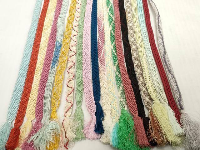 平和屋着物＊夏物　和装小物　帯締め20本セット　レース織　逸品　DABH2468zzz