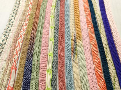 平和屋着物＊夏物　和装小物　帯締め20本セット　レース織　金糸　逸品　DABH2472zzz