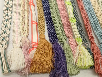 平和屋着物＊夏物　和装小物　帯締め20本セット　レース織　金糸　逸品　DABH2472zzz