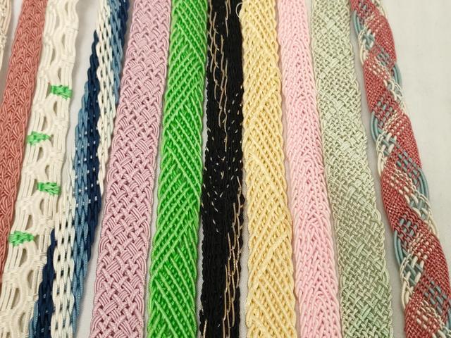 平和屋着物＊夏物　和装小物　帯締め20本セット　レース織　金糸　逸品　DABH2478zzz