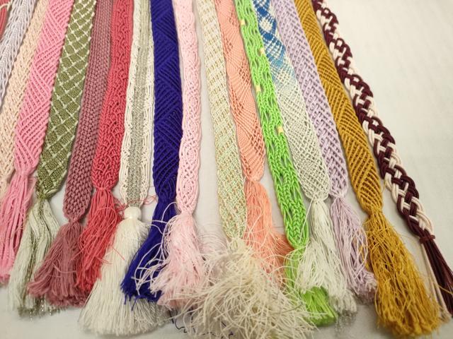 平和屋着物＊夏物　和装小物　帯締め20本セット　レース織　金糸　逸品　DABH2487zzz