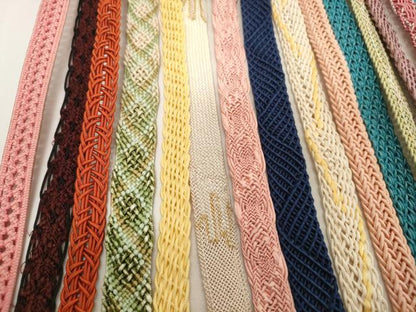 平和屋着物＊夏物　和装小物　帯締め20本セット　レース織　金糸　逸品　DABH2488zzz