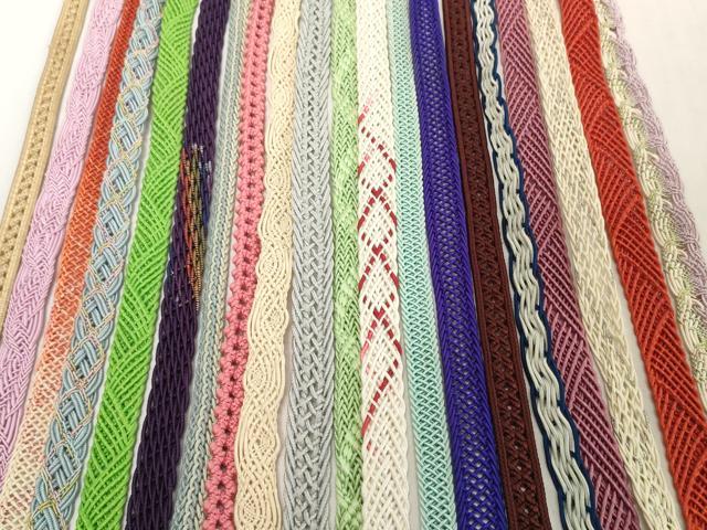 平和屋着物＊夏物　和装小物　帯締め20本セット　レース織　銀糸　逸品　DABH2490zzz