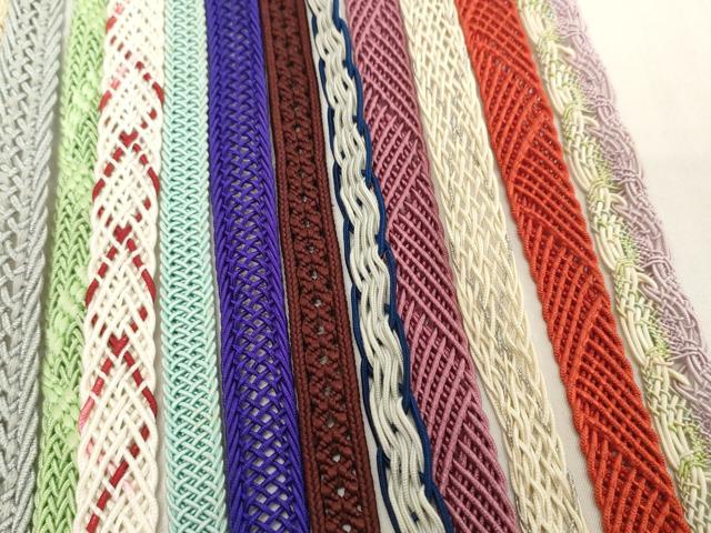 平和屋着物＊夏物　和装小物　帯締め20本セット　レース織　銀糸　逸品　DABH2490zzz