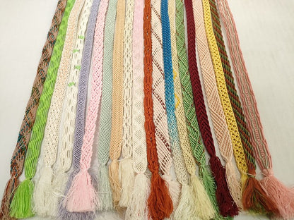 平和屋着物＊夏物　和装小物　帯締め20本セット　レース織　金糸　逸品　DABH2491zzz