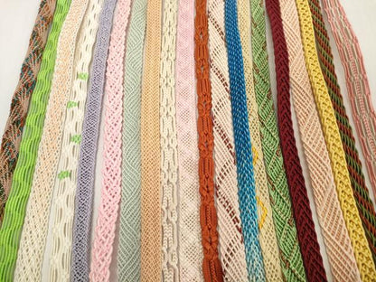 平和屋着物＊夏物　和装小物　帯締め20本セット　レース織　金糸　逸品　DABH2491zzz