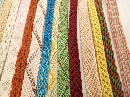 平和屋着物＊夏物　和装小物　帯締め20本セット　レース織　金糸　逸品　DABH2491zzz