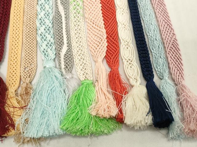 平和屋着物＊夏物　和装小物　帯締め20本セット　レース織　金糸　逸品　DABH2493zzz