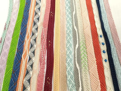 平和屋着物＊夏物　和装小物　帯締め20本セット　レース織　金糸　逸品　DABH2493zzz