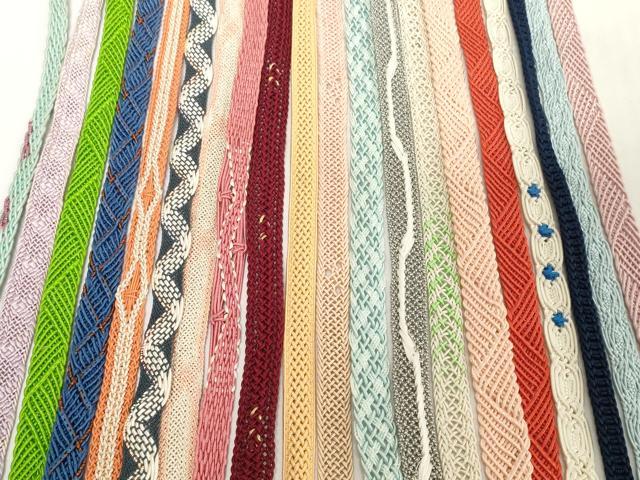 平和屋着物＊夏物　和装小物　帯締め20本セット　レース織　金糸　逸品　DABH2493zzz