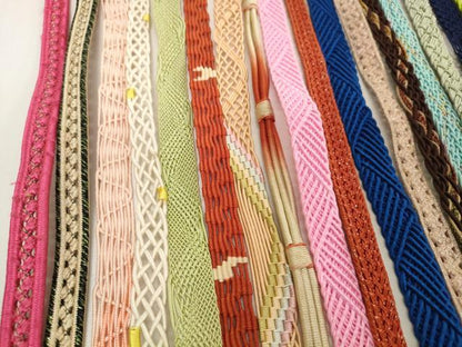 平和屋着物＊夏物　和装小物　帯締め20本セット　レース織　銀糸　逸品　DABH2498zzz