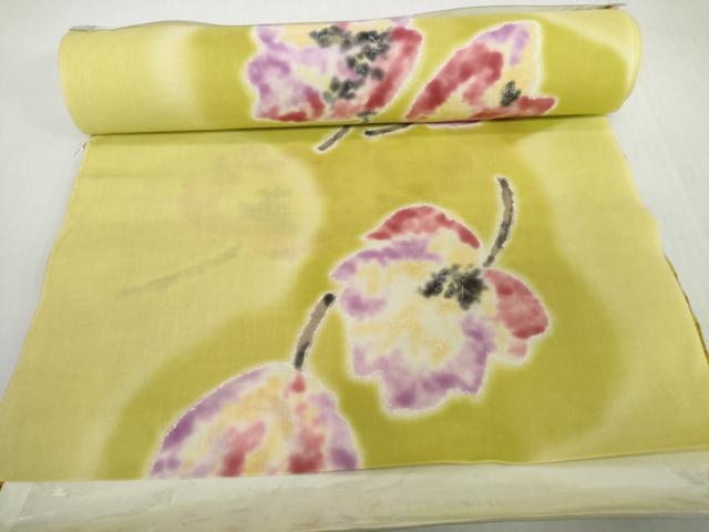 平和屋着物＊夏物 ファッションブランド hiromichi nakano ヒロミチナカノ 浴衣 反物 着尺 注染 舞花 コーマ糸 綿 逸品 未使用 DABH2520zzz