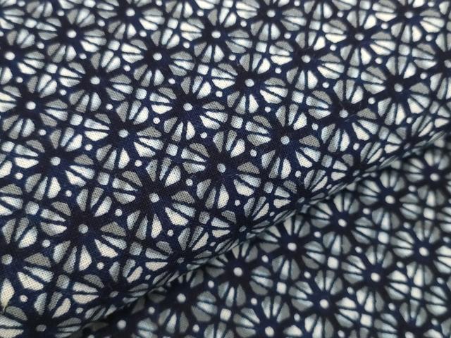 平和屋着物＊夏物　浴衣　着尺　注染　花並べ　綿　逸品　未使用　DABH2523zzz