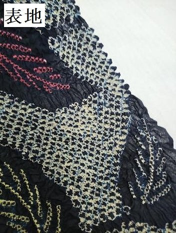 平和屋着物＊夏物　有松鳴海絞り　浴衣　着尺　湯のし前　葉繋ぎ　綿　逸品　未使用　DABH2529zzz