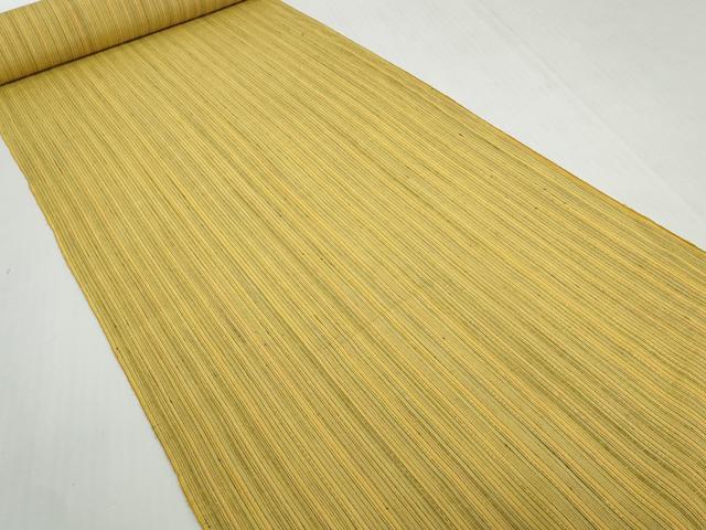 平和屋着物●本場玉結城紬　反物　着尺　縞　証紙付き　逸品　未使用　DABH2533zzz