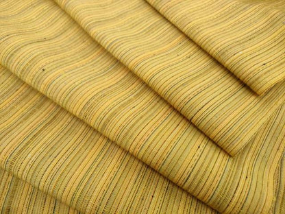 平和屋着物●本場玉結城紬　反物　着尺　縞　証紙付き　逸品　未使用　DABH2533zzz