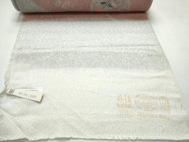 平和屋着物●付下げ　反物　着尺　雪輪花文　上代53万　逸品　未使用　DABH2584zzz