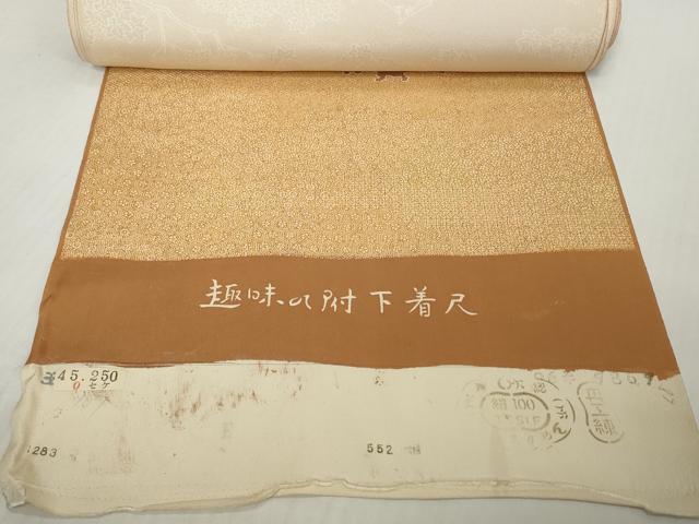 平和屋着物●付下げ　反物　着尺　風景楓文　逸品　未使用　DABH2591zzz
