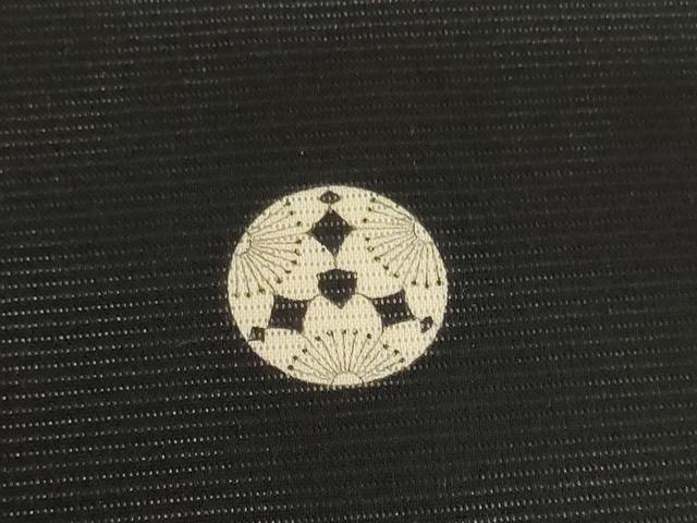 平和屋着物＊夏物　黒紋付　黒反物　着尺　絽　逸品　未使用　DABH2601zzz