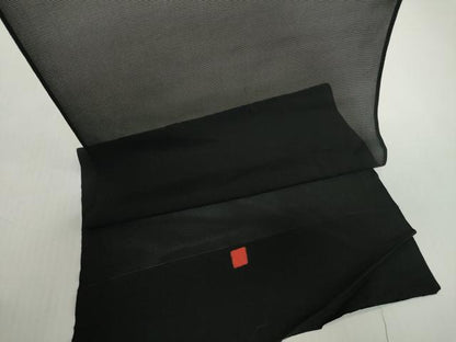 平和屋着物＊夏物　黒紋付　黒反物　着尺　絽　逸品　未使用　DABH2601zzz