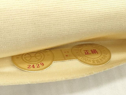 平和屋着物▼西陣　名古屋帯　帯反物　花丸文　金彩　証紙付き　逸品　DABH2606zzz
