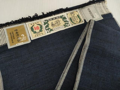 平和屋着物▼男性　結城紬　反物　着尺　アンサンブル　杢　証紙付き　逸品　未使用　DABH2618zzz