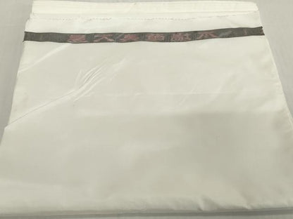 平和屋着物●本場大島紬　白生地　反物　着尺　アンサンブル　生成り色　逸品　未使用　DABH2621zzz