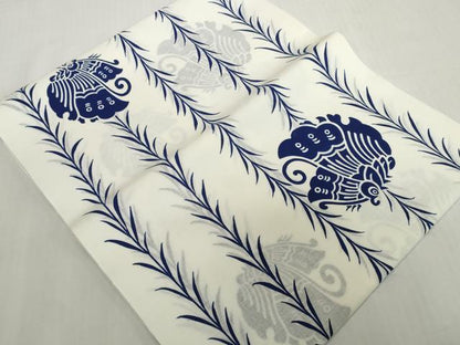 平和屋着物＊夏物　浴衣　反物　着尺　注染　草間道　舞蝶文　綿　逸品　未使用　DABH2652zzz