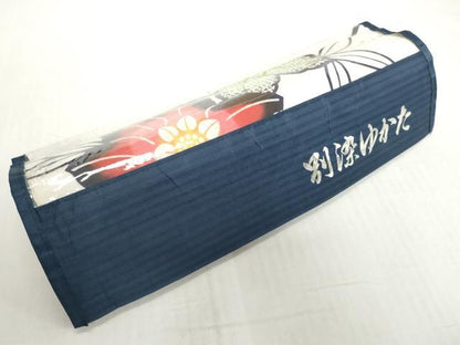 平和屋着物＊夏物　浴衣　反物　着尺　注染　花重ね　綿　逸品　未使用　DABH2664zzz