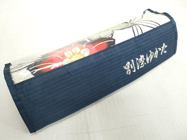 平和屋着物＊夏物　浴衣　反物　着尺　注染　花重ね　綿　逸品　未使用　DABH2664zzz