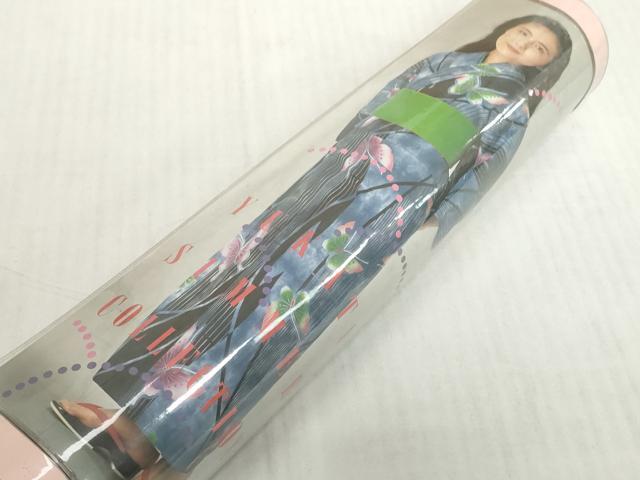 平和屋着物＊夏物　浴衣　反物　着尺　注染　枝花文　綿　逸品　未使用　DABH2669zzz