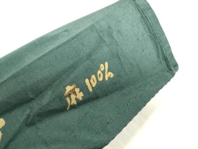 平和屋着物＊夏物　長襦袢　反物　着尺　本麻紋紗　流水桔梗紋紗　生成り色　小千谷織物謹製　証紙付き　麻　逸品　未使用　DABH2680zzz