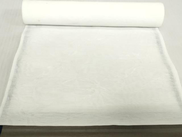 平和屋着物＊夏物　長襦袢　反物　着尺　笹紋紗　生成り色　未使用　DABH2690zzz