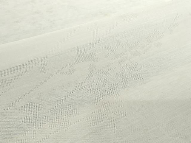 平和屋着物＊夏物　長襦袢　反物　着尺　草花紋紗　生成り色　未使用　DABH2691zzz