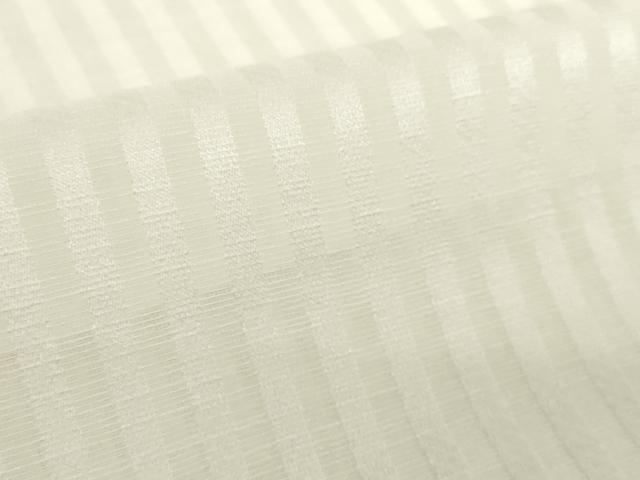 平和屋着物＊夏物　長襦袢　反物　着尺　縞紋紗　生成り色　未使用　DABH2694zzz