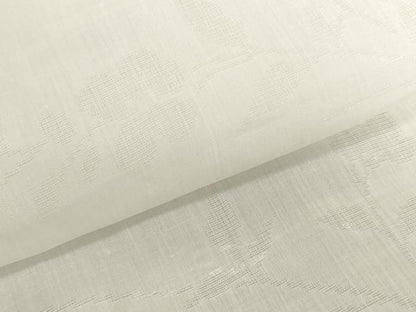 平和屋着物＊夏物　長襦袢　反物　着尺　草花紋紗　生成り色　麻　逸品　未使用　DABH2695zzz