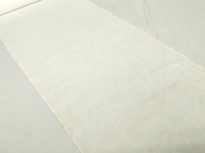 平和屋着物＊夏物　長襦袢　反物　着尺　流水笹竹紋紗　生成り色　麻　逸品　未使用　DABH2698zzz
