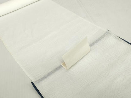 平和屋着物＊夏物　長襦袢　反物　着尺　立波紋紗　生成り色　麻　逸品　未使用　DABH2703zzz