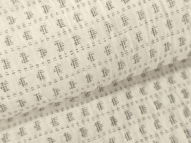平和屋着物＊夏物　志賀麻上布　反物　着尺　絣文様　絹麻　逸品　未使用　DABH2724zzz