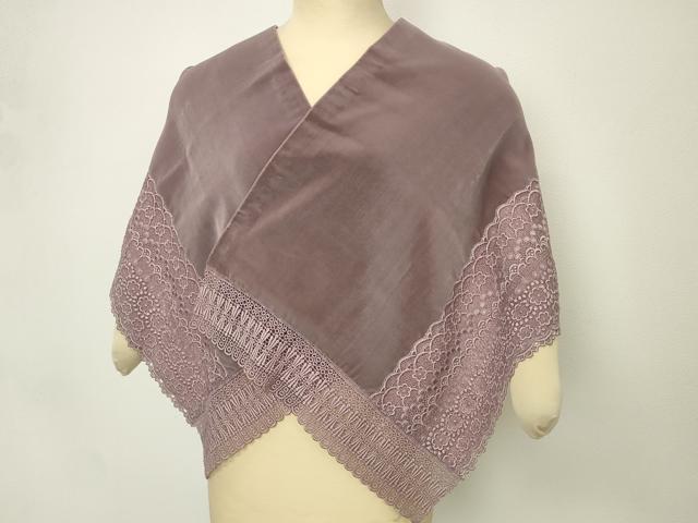 平和屋着物●和装小物　ショールまとめて5点　ベロア　レース　花　逸品　DABH2732zzz