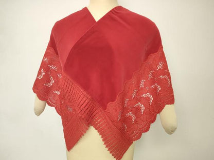 平和屋着物●和装小物　ショールまとめて5点　ベロア　レース　花　逸品　DABH2732zzz