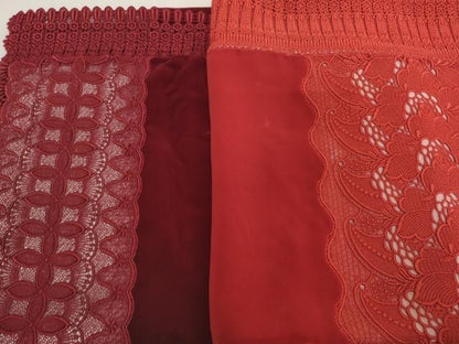 平和屋着物●和装小物　ショールまとめて5点　ベロア　レース　花　逸品　DABH2732zzz