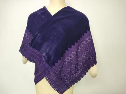 平和屋着物●和装小物　ショールまとめて5点　ベロア　レース　花　リボンヤーン　逸品　DABH2733zzz