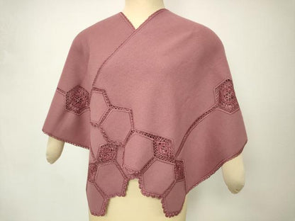 平和屋着物●和装小物　ショールまとめて5点　ニット　レース　亀甲花模様　逸品　DABH2734zzz