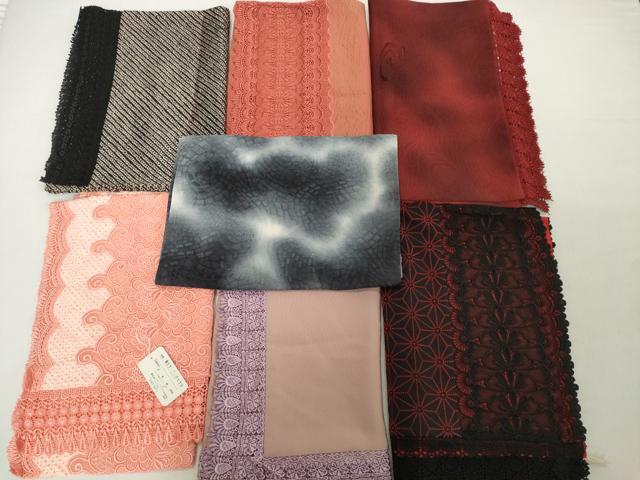 平和屋着物▼和装小物　ショールまとめて7点　絞り　レース　麻の葉　逸品　DABH2736zzz