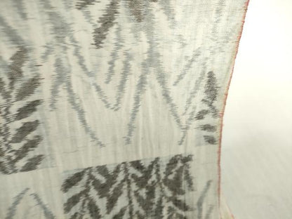 平和屋着物＊夏物　小千谷ちぢみ　反物　着尺　草葉文　証紙付き　逸品　未使用　DABH2748zzz
