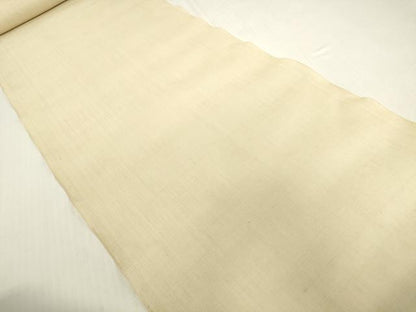 平和屋着物＊夏物　紗紬　白生地　反物　着尺　浅黄色　逸品　未使用　DABH2766zzz