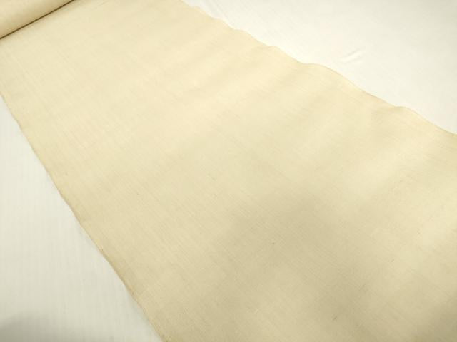 平和屋着物＊夏物　紗紬　白生地　反物　着尺　浅黄色　逸品　未使用　DABH2766zzz